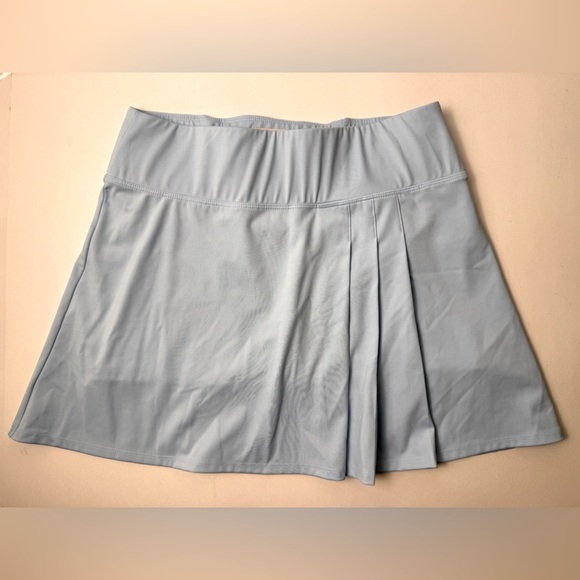 Tommy Bahama Golf Tennis Skort Med. Light Blue Stretch Athletic Pocket FLAW - Picture 1 of 8